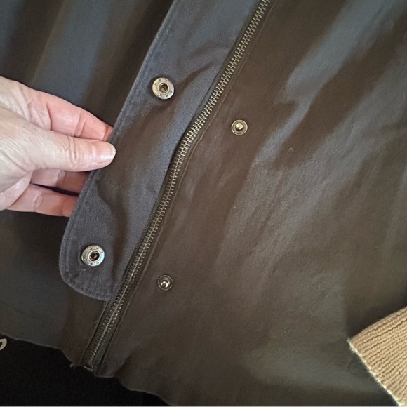 THREAD + SUPPLY Gray Military Utility Jacket Aztec Sleeves Size Large - Picture 9 of 14